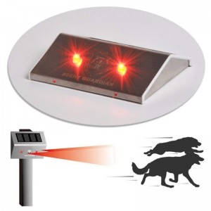 Solar Powered RED eye pro LED Wolve Predator Deterent Light