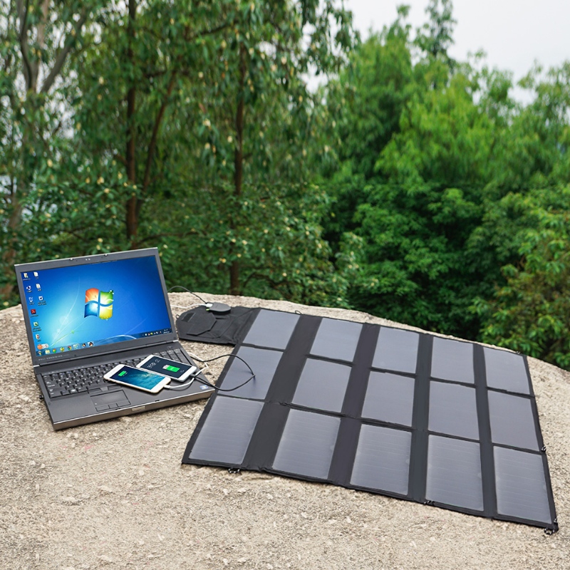 Falten der Sonnenkollektoren 18V 100W Tragbare draußen Solarladegerät für Camping
